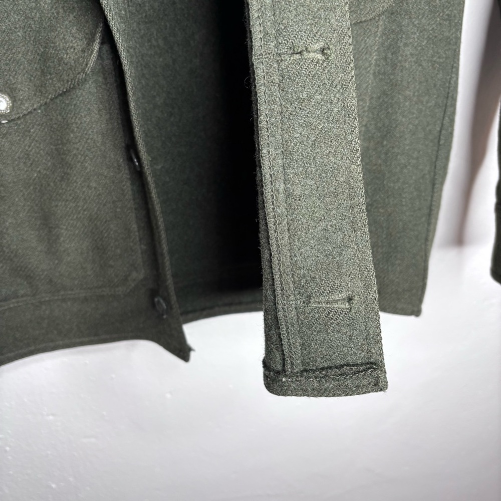 Vintage 60s-70s Filson Wool Mackinaw Cruiser Jacket Green Size Large - Picture 12 of 16